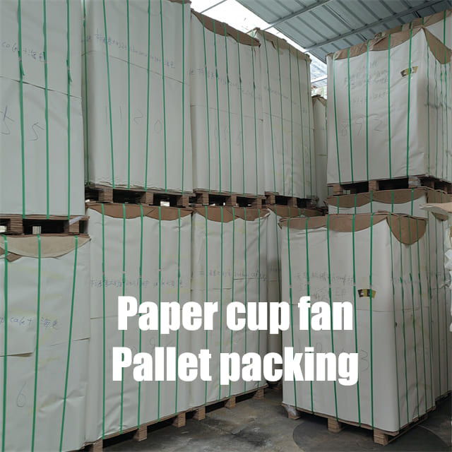 Paper Cup Fan pallet Packaging