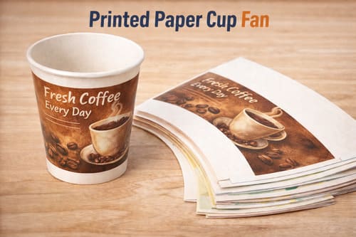 print paper cup fan