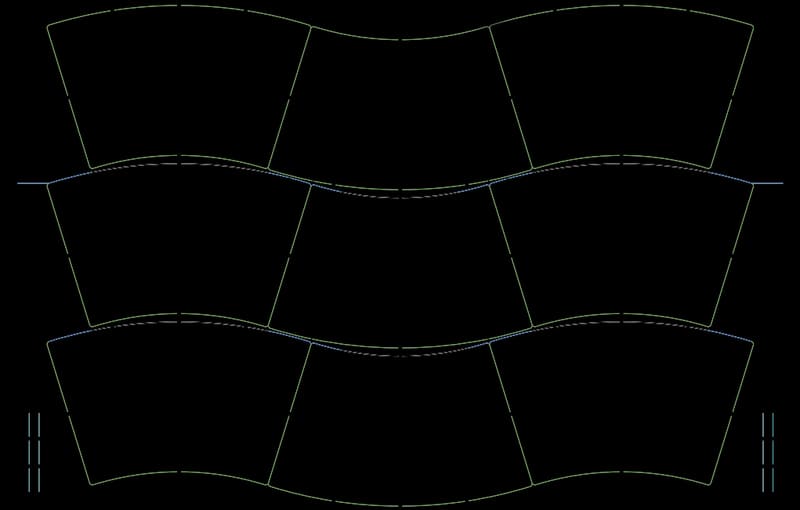 cup fans Double Straight Die Cut