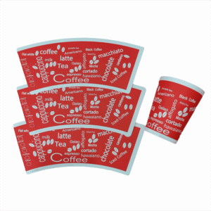 Printed Paper Fan for Paper Cups